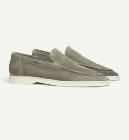 Men's Matte Suede Slip-On Loafers – Stylish and Comfortable