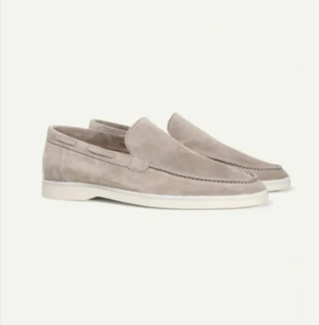 Men's Matte Suede Slip-On Loafers – Stylish and Comfortable