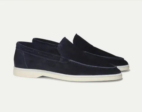 Men's Matte Suede Slip-On Loafers – Stylish and Comfortable