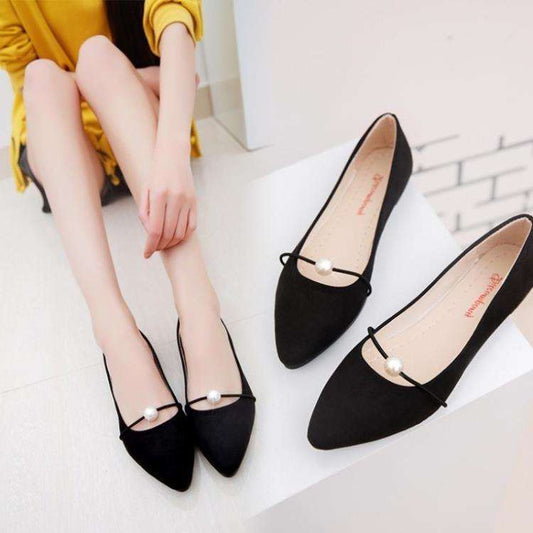 Pearl non-slip flats