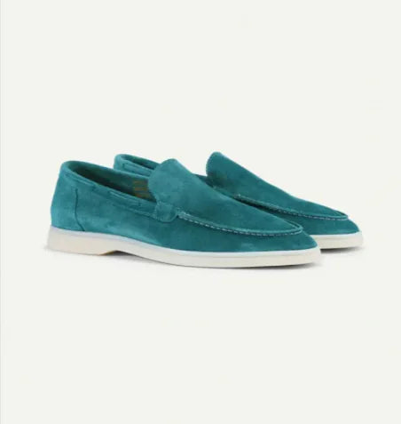 Men's Matte Suede Slip-On Loafers – Stylish and Comfortable