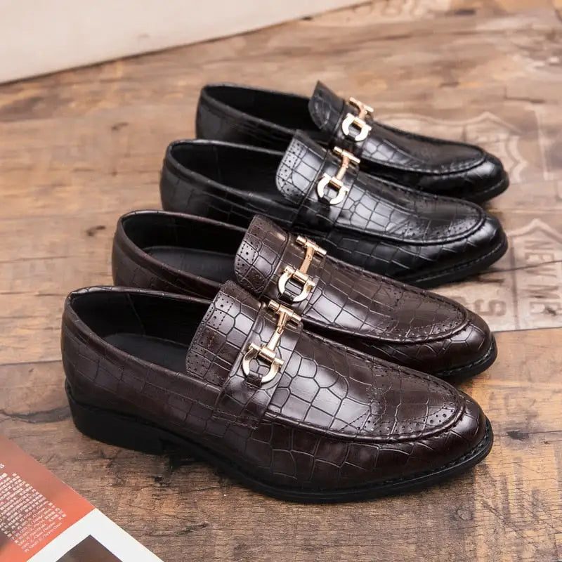 Italian Style Alligator Leather Loafers