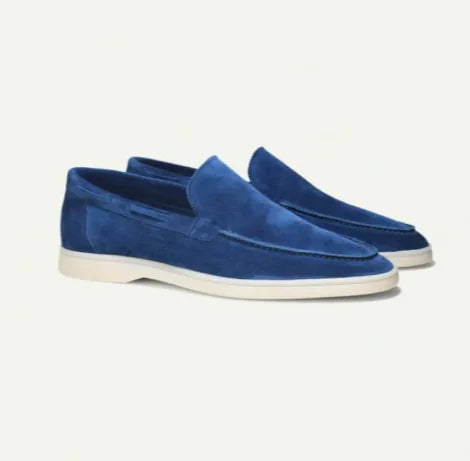 Men's Matte Suede Slip-On Loafers – Stylish and Comfortable