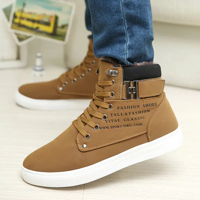 Men Shoes Fashion Warm Fur Winter Men Boots