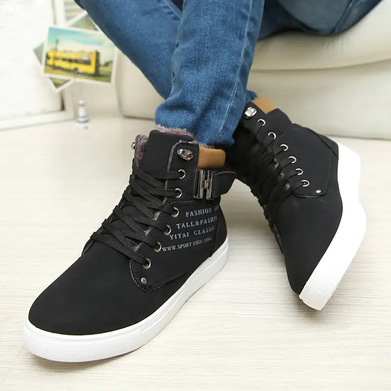 Men Shoes Fashion Warm Fur Winter Men Boots