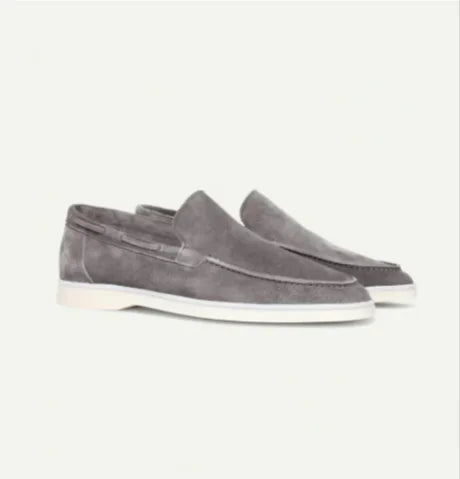 Men's Matte Suede Slip-On Loafers – Stylish and Comfortable