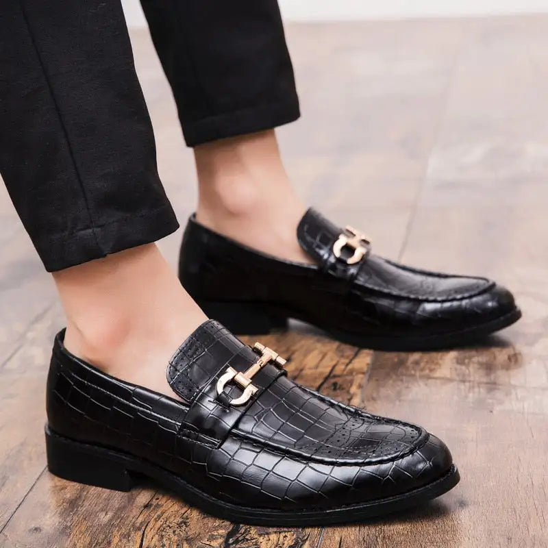 Italian Style Alligator Leather Loafers