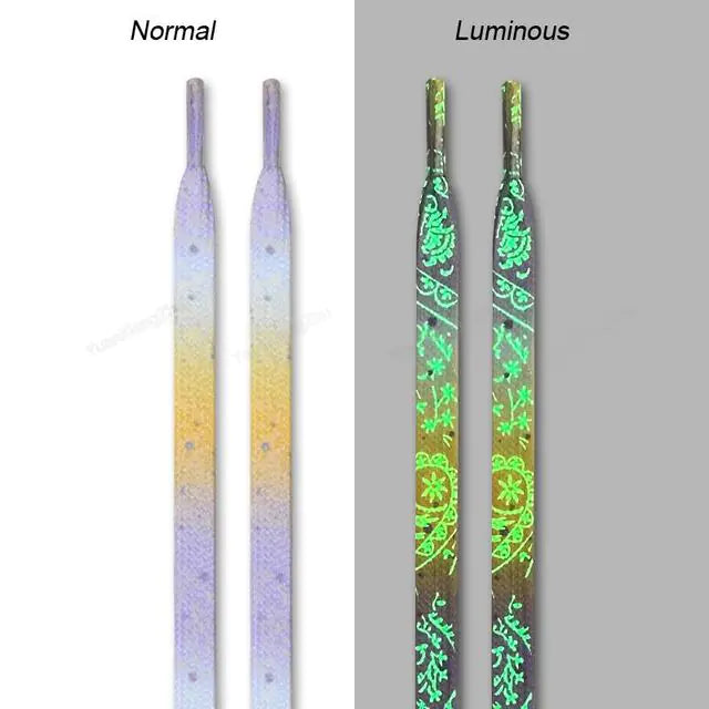 1Pair Luminous Shoe laces Quality Fluorescent Shoelaces