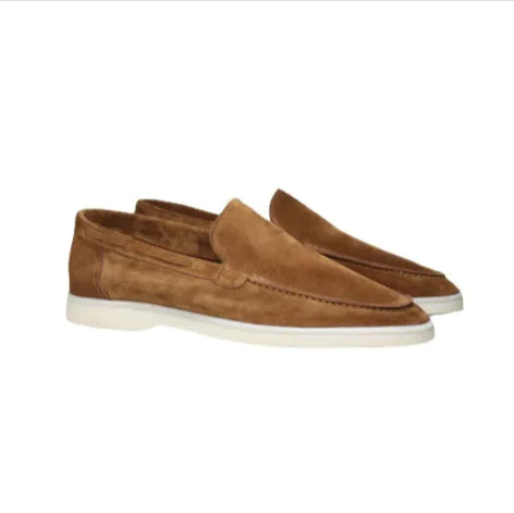 Men's Matte Suede Slip-On Loafers – Stylish and Comfortable